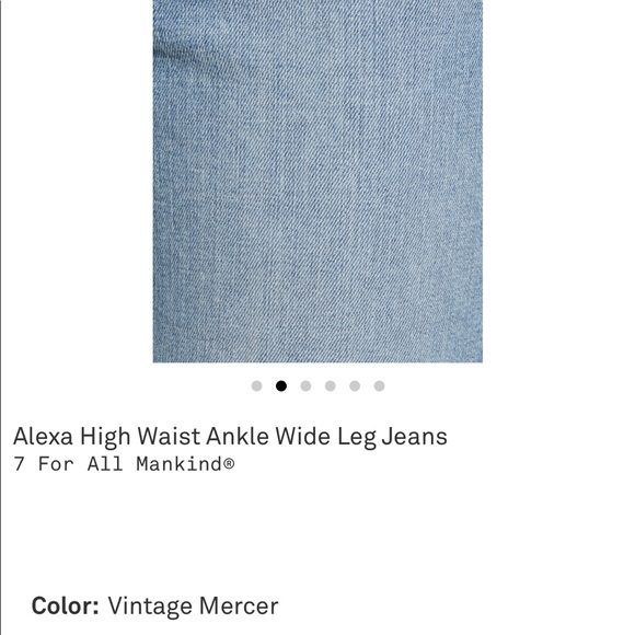 7 For All Mankind raw-hem “Alexa” jeans - Picture 3 of 8
